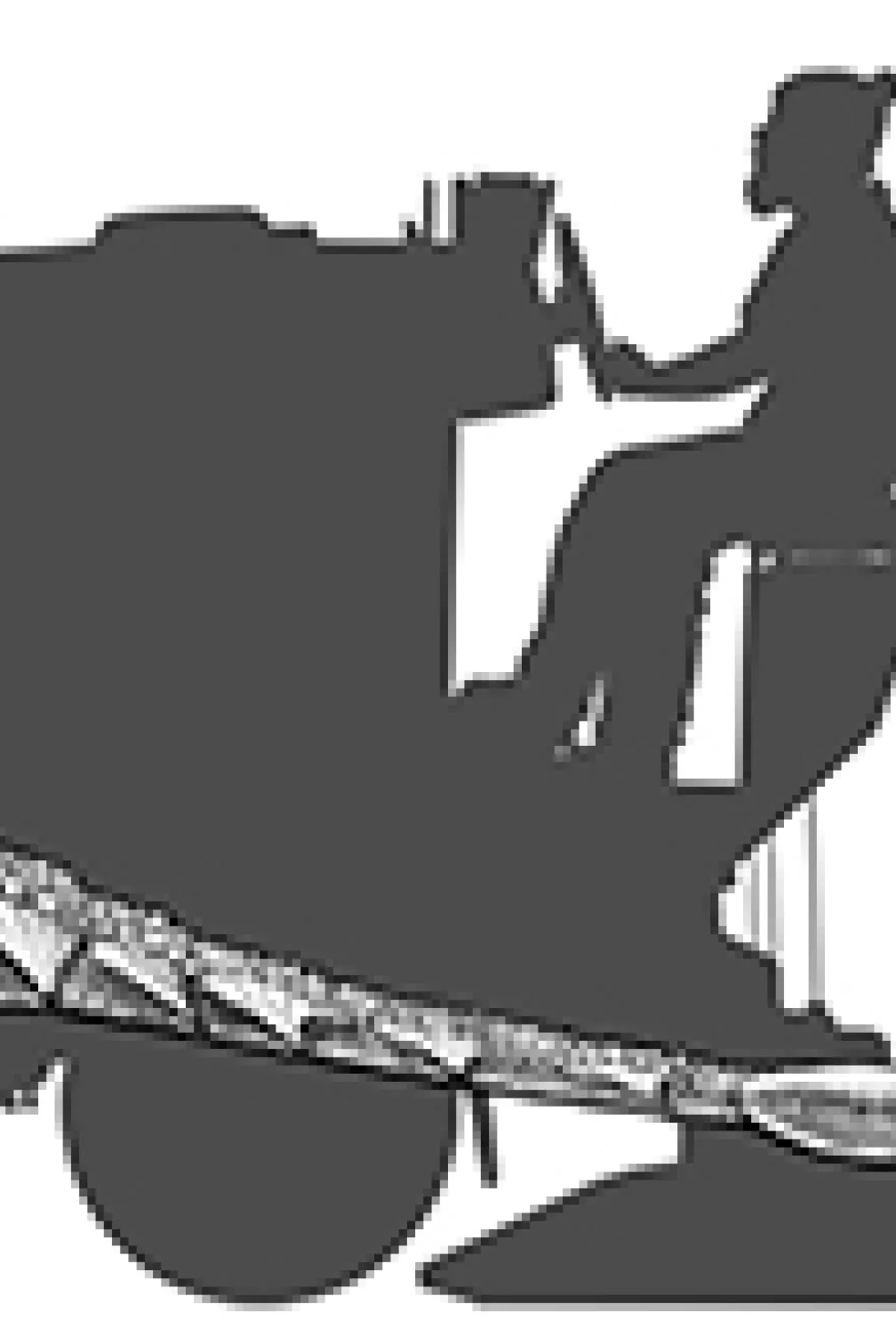 Illustration of Zuul next to a zamboni silhouette
