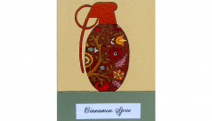 Illustration of a jug container with a red floral pattern.
