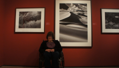 Alexis Pastuch takes in an exhibition at the ROM