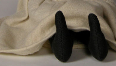detail of doll's feet