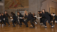 Student dancers perform at the ROM