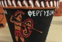 Image of completed piece of “red-figure” pottery