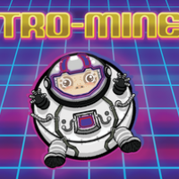 a round cartoon astronaut beneath the Astro-Miners title