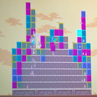 coloured blocks form a pyramid