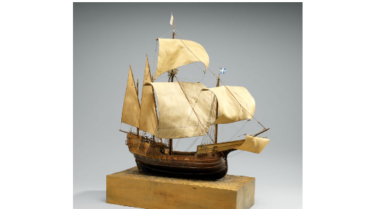 a model of a sailing ship