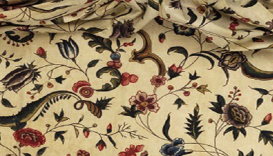 Floral fabric.