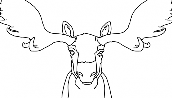 Illustration of a moose.
