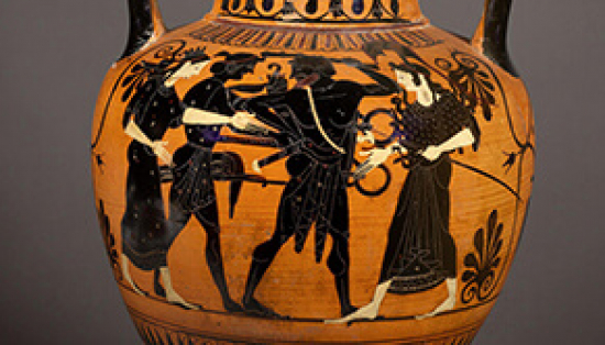 Attic black-figure amphora.