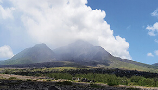 Soufrière Hills volcano.