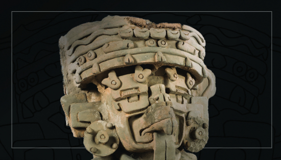 Detail of Zapotec urn.