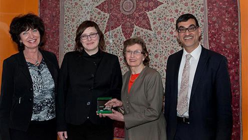 Patricia Harris presented with the Manulife Volunteer Award 