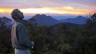 Chris Darling, ROM Curator, overlooking Borneo landscape.