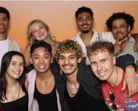 Group of people posing.