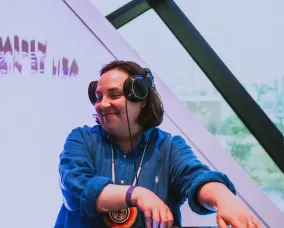image of Dawn Big Canoe djing at RAD