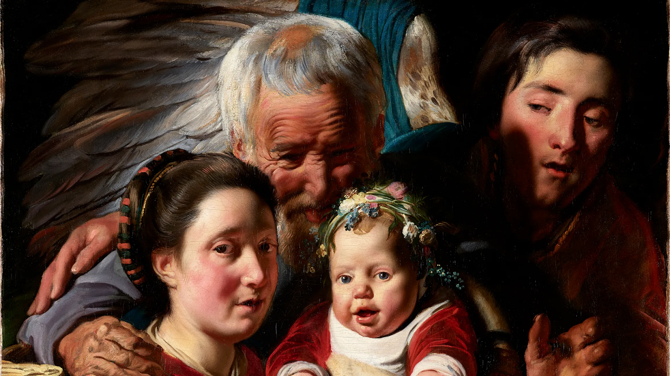 The Holy Family with an Angel 