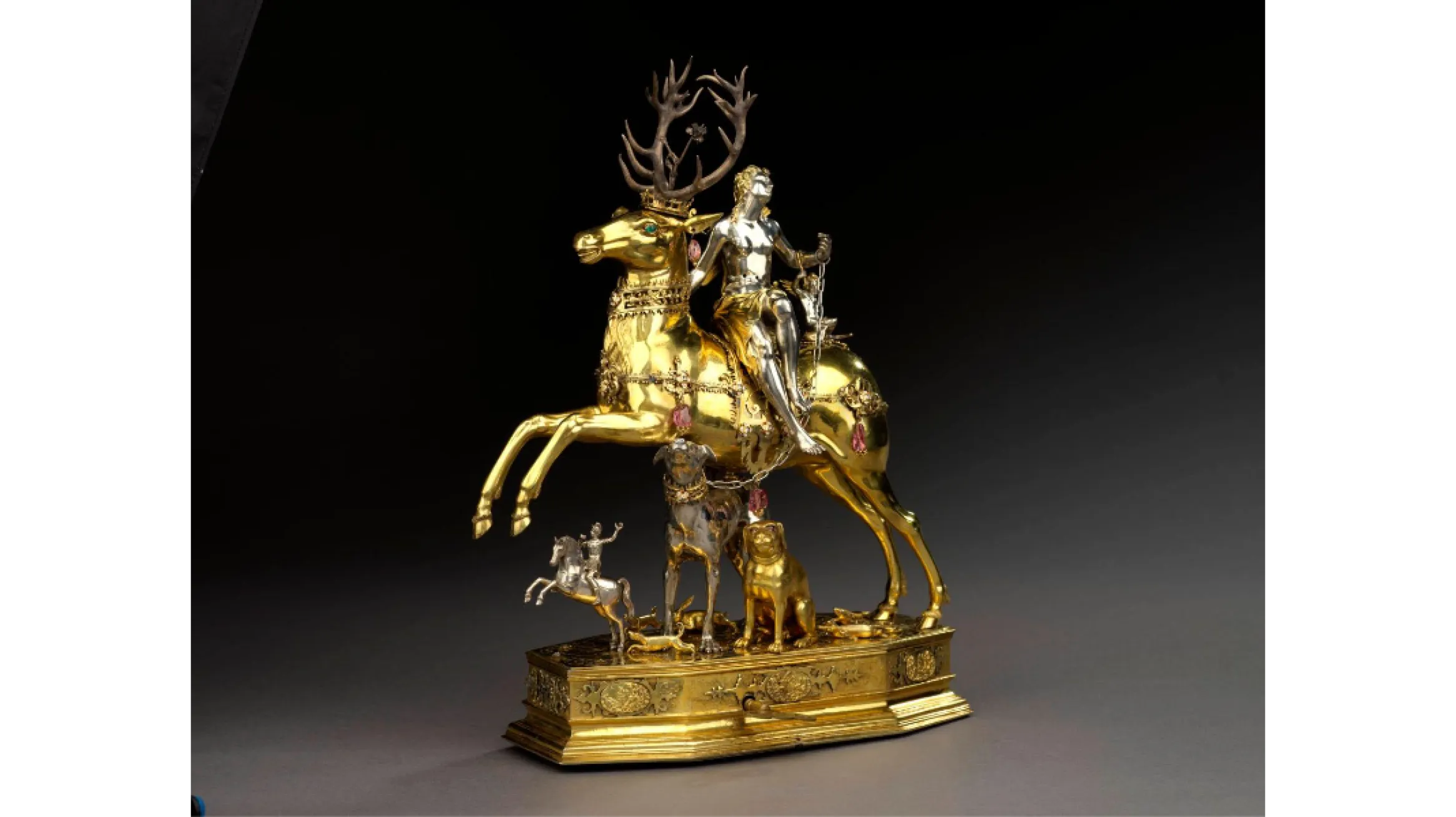 “Diana and the Stag”, automaton sculptural figure.