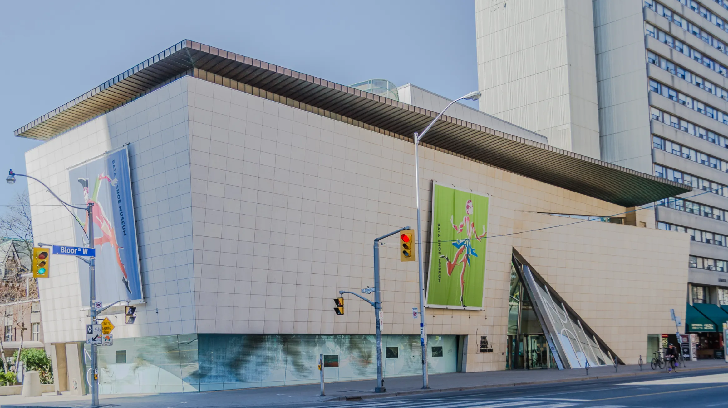 Street view of large building