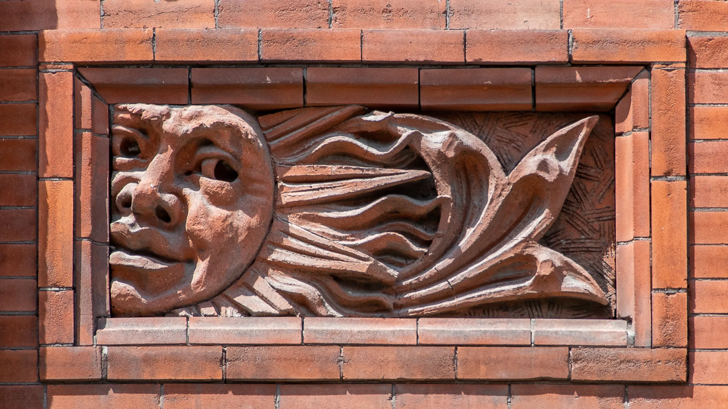 detail of building bas-relief