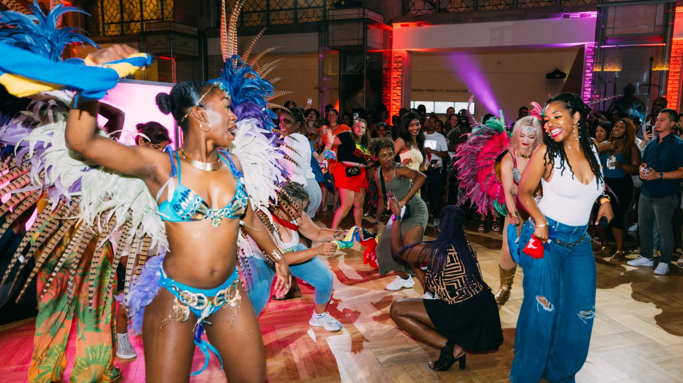 Caribana dancer and people dancing at RAD
