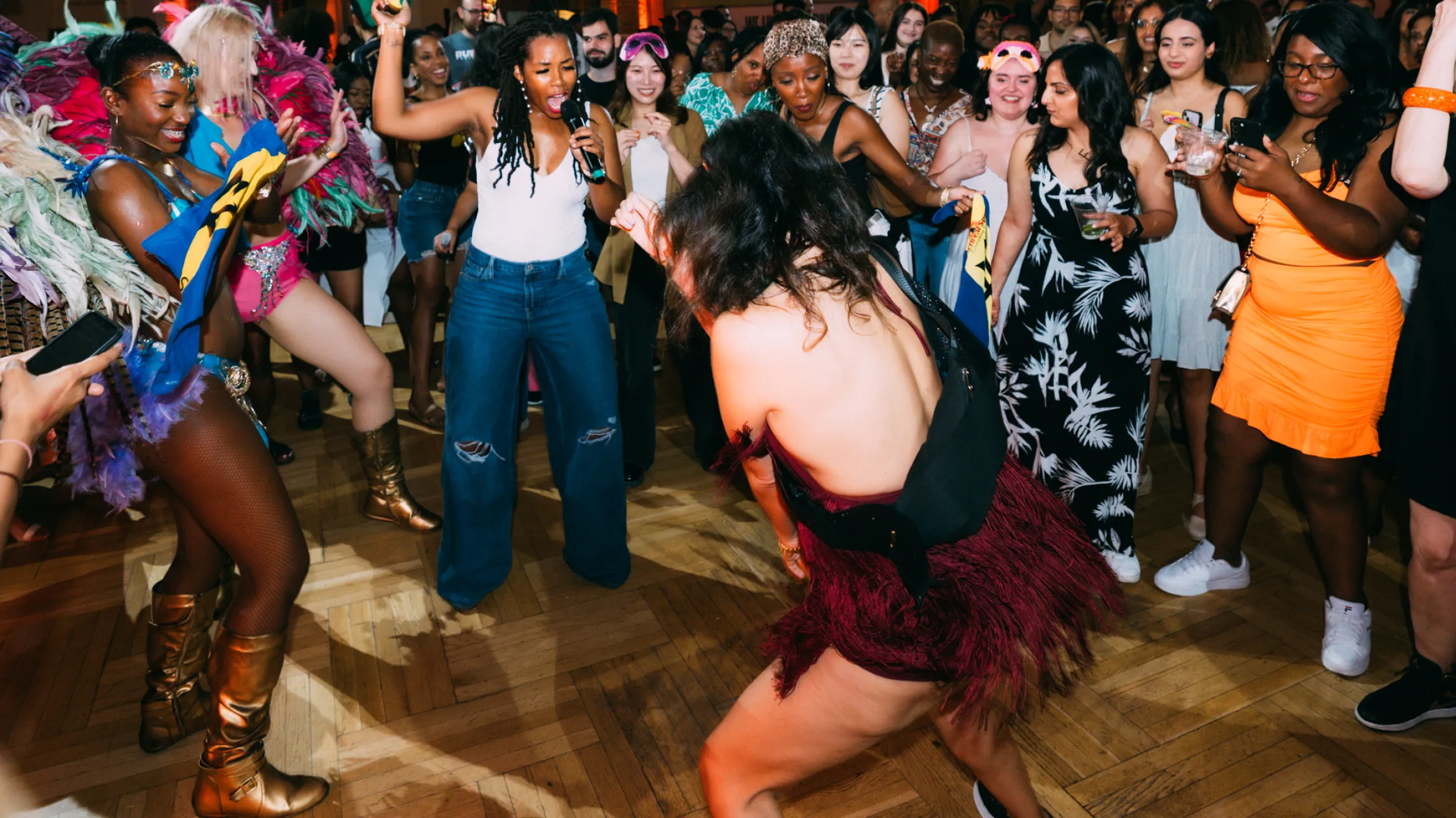 Image at RAD of dancers and crowd dancing all together 