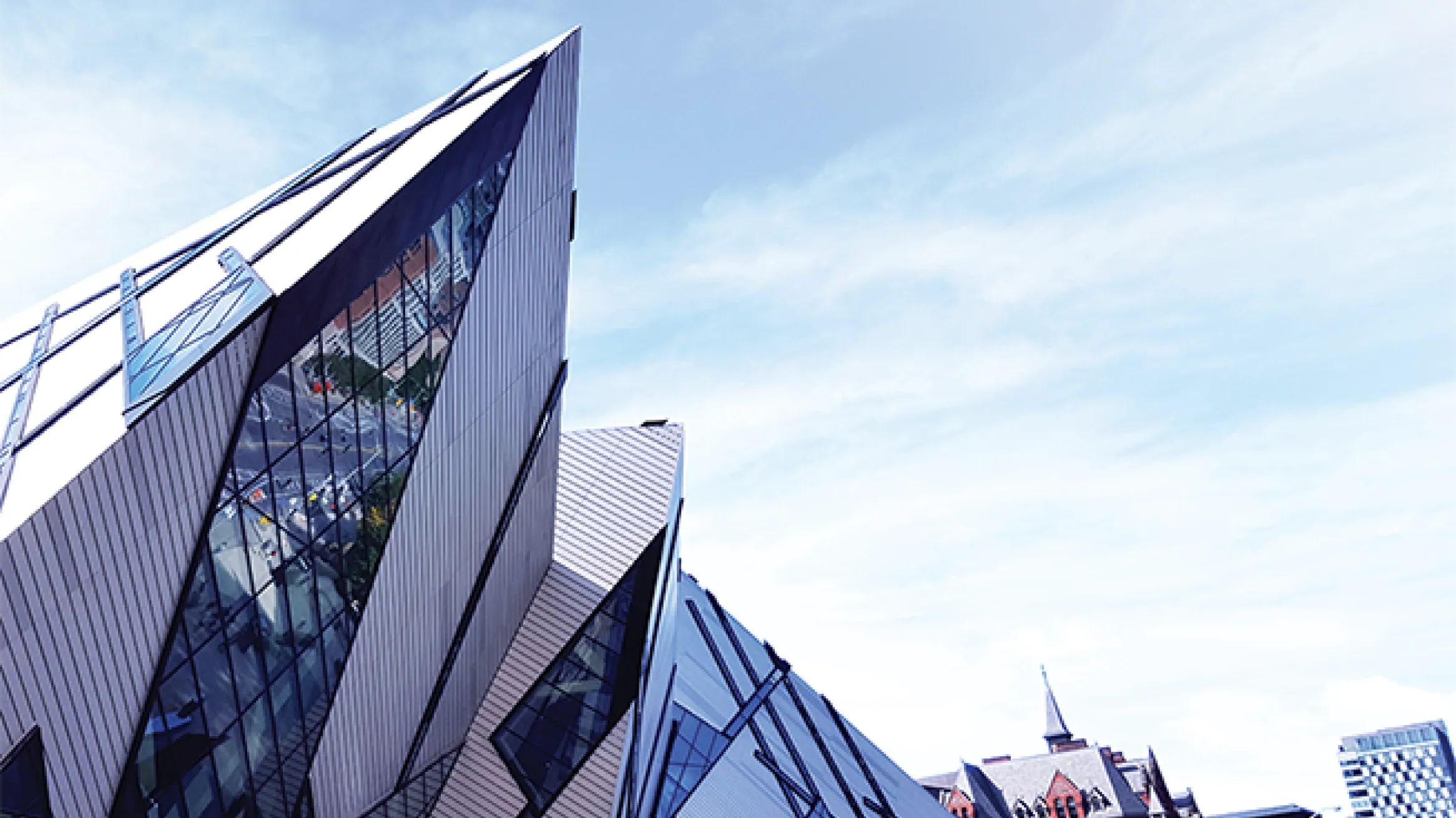 The Michael Lee-Chin Crystal on Bloor Street.
